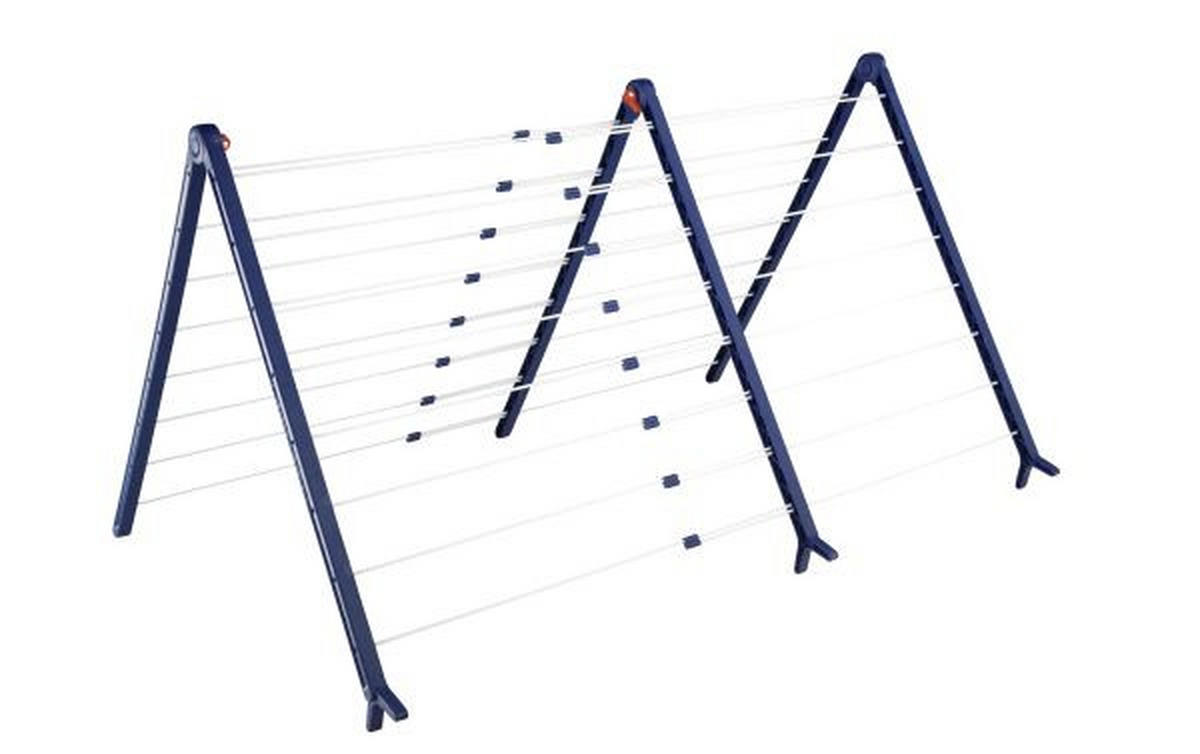 BADEWANNENTROCKNER Pegasus Bath 190 Ext. 96/68/70 cm  - Blau/Weiß, Basics, Kunststoff (96/68/70cm) - Leifheit