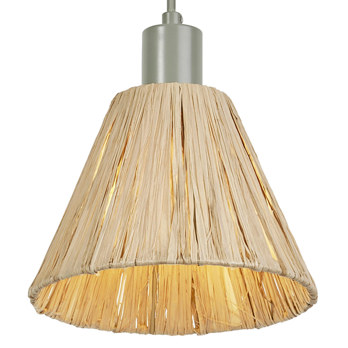 HÄNGELEUCHTE 20/125 cm  - Natur, Naturmaterialien/Metall (20/125cm) - Osram