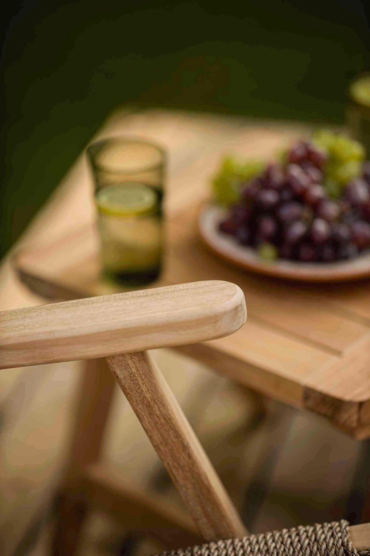 LOUNGESESSEL  - Braun/Teakfarben, Natur, Holz/Kunststoff (68/70/75cm) - Gardenson