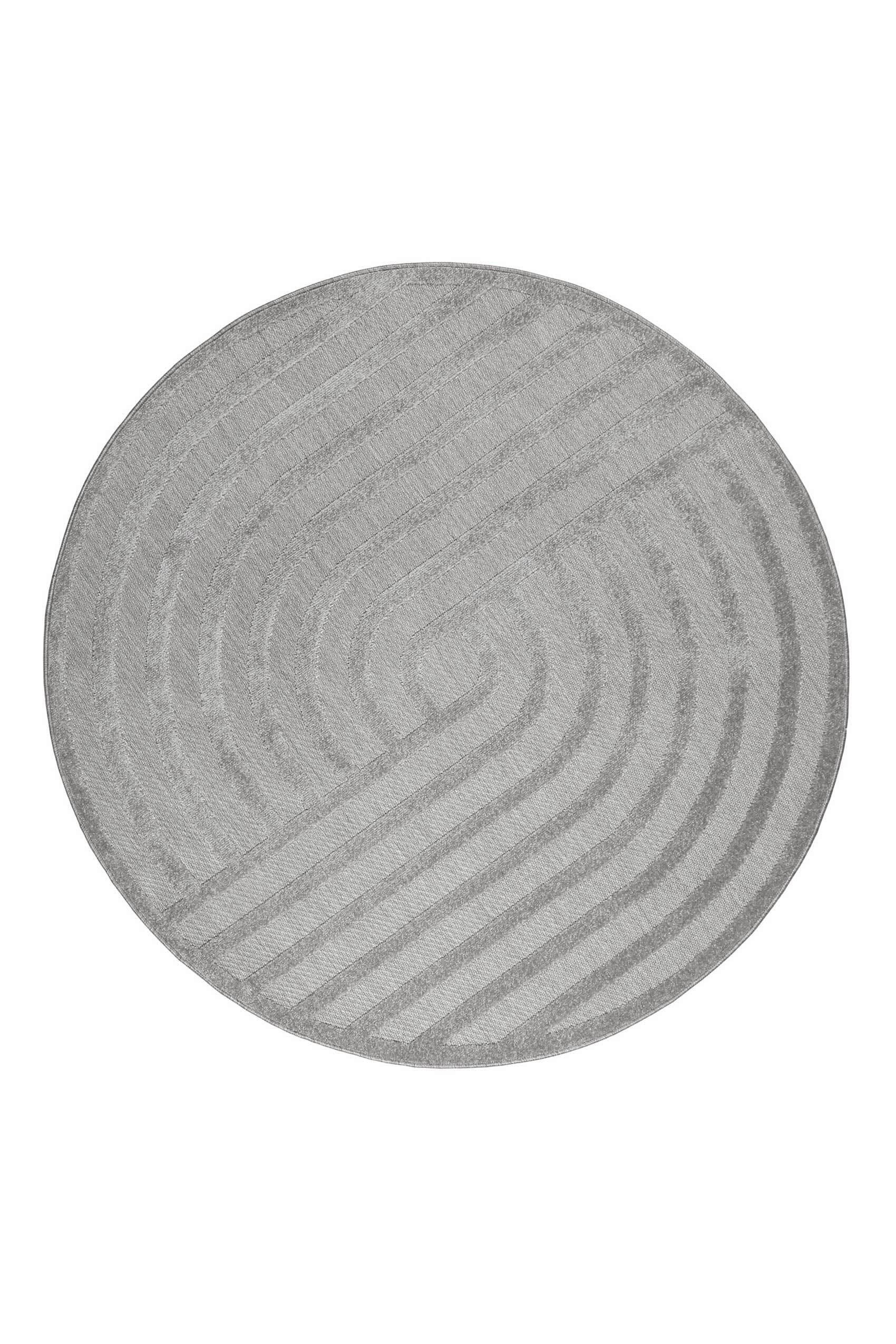OUTDOORTEPPICH 120 cm Spirit Silberfarben  - Silberfarben, Design, Textil (120cm) - Esprit