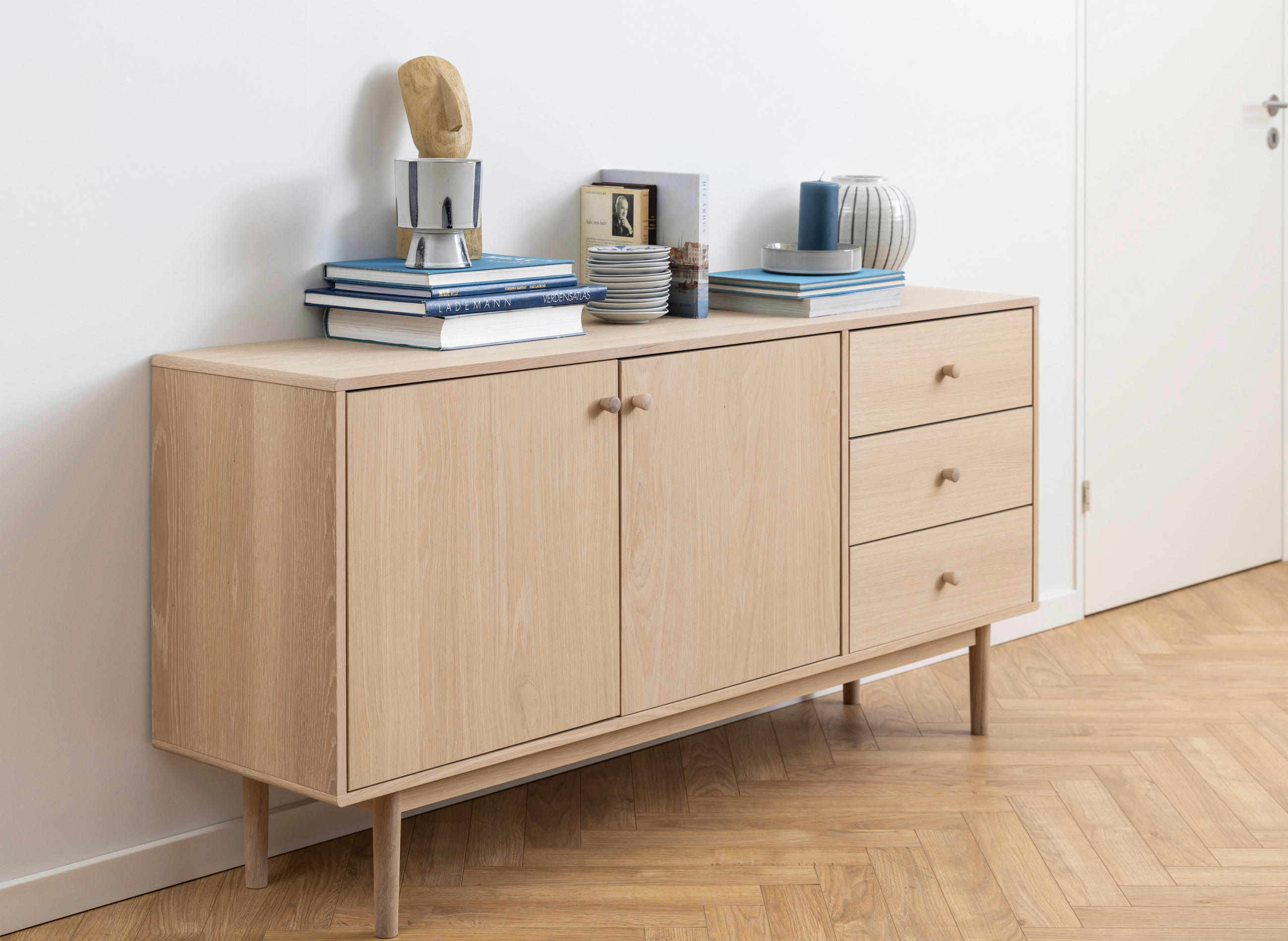 SIDEBOARD  in 160/75/40 cm  - Eichefarben, MODERN, Holz (160/75/40cm) - MID.YOU