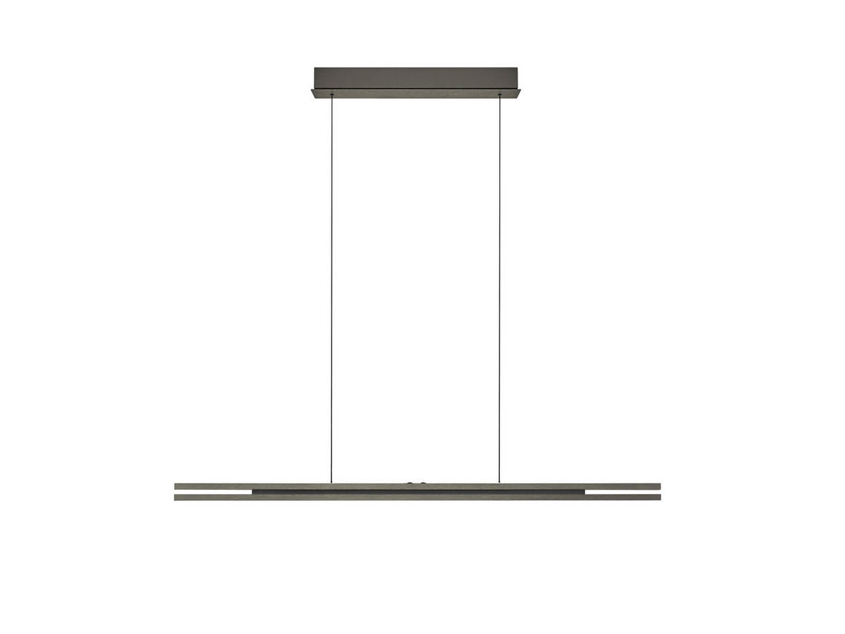 LED-HÄNGELEUCHTE 110/5/150 cm  - Bronzefarben, Design, Metall (110/5/150cm) - elements by BANKAMP