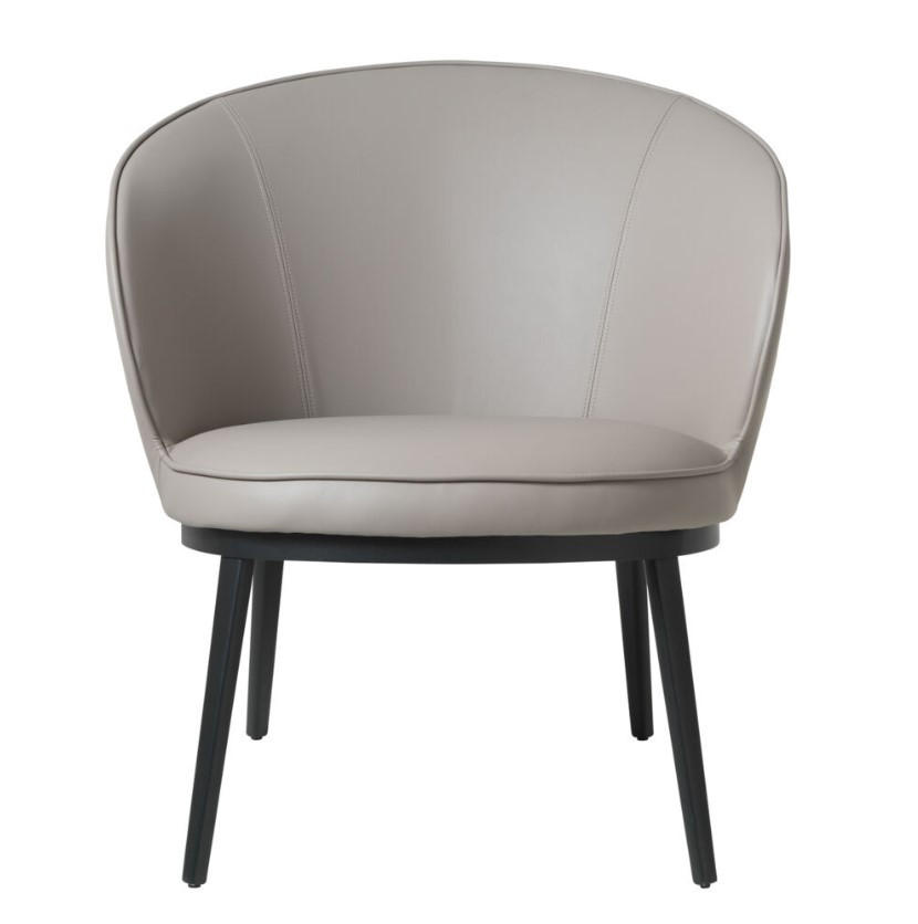 FÅTÖLJ i metall, textil svart, taupe  - svart/taupe, Design, metall/textil (73/79/77cm) - Best Price