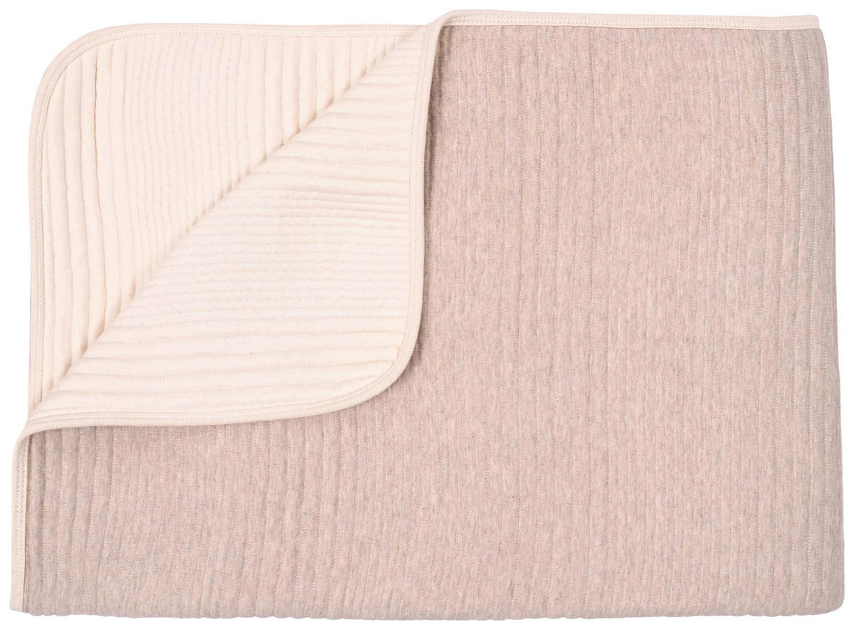 PŘEHOZ NA POSTEL, bavlna, 150/210 cm - béžová, textil (150/210cm) - Novel