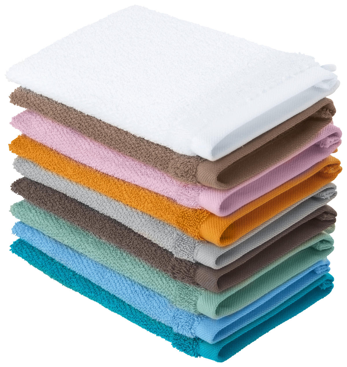 WASCHLAPPEN BONITA Weiß 4-teilig  - Weiß, Natur, Textil (16/21cm) - Bio:Vio