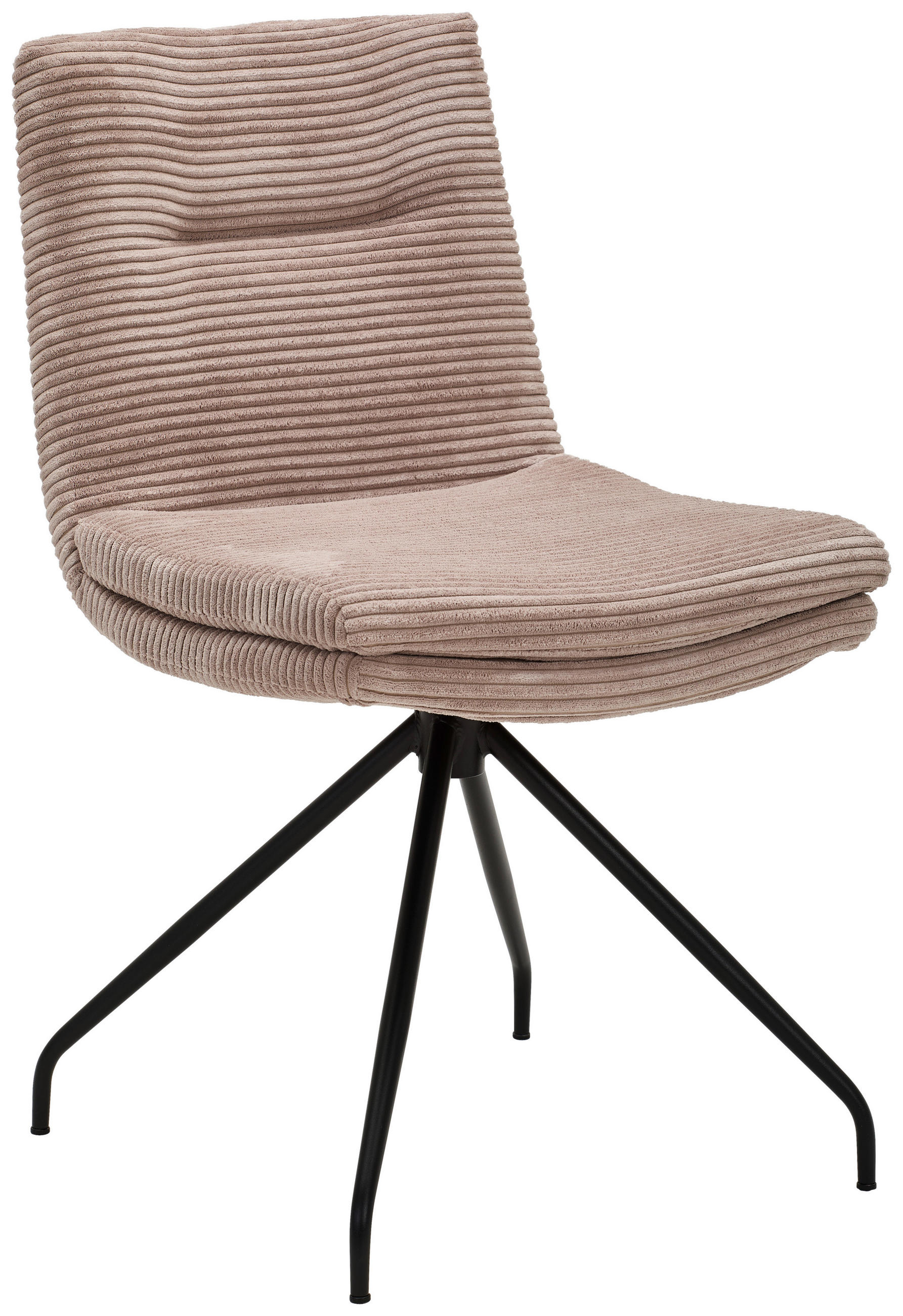 STUHL - Taupe/Schwarz, Design, Textil/Metall (50/85/64cm) - Musterring