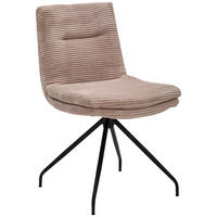 STUHL - Taupe/Schwarz, Design, Textil/Metall (50/85/64cm) - Musterring