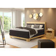 BOXSPRINGBETT 180/200 cm  in Dunkelbraun  - Dunkelbraun, Natur, Holz/Textil (180/200cm) - Linea Natura