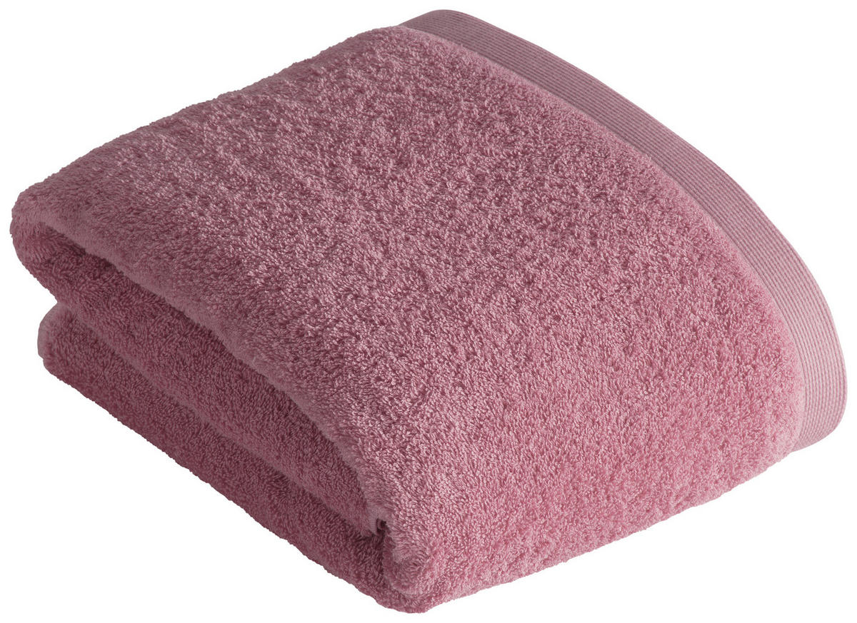 BADETUCH High Line Rosa 100/150 cm  - Rosa, Basics, Textil (100/150cm) - Vossen