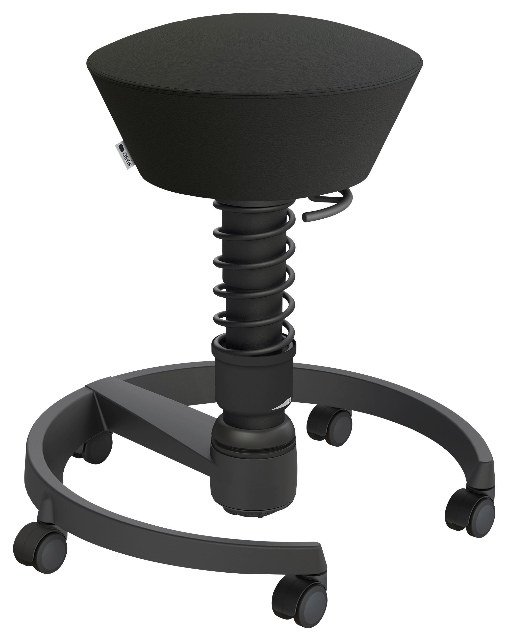 BÜROHOCKER   Schwarz  - Schwarz, Basics, Kunststoff/Textil (55/45,66/55cm) - Aeris