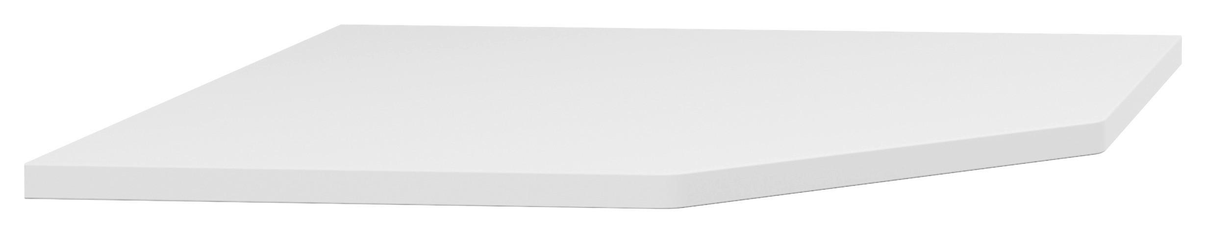 ECKVERBINDUNGSPLATTE 80/80/2,8 cm in Weiß - Weiß, KONVENTIONELL, Holzwerkstoff (80/80/2,8cm) - Voleo