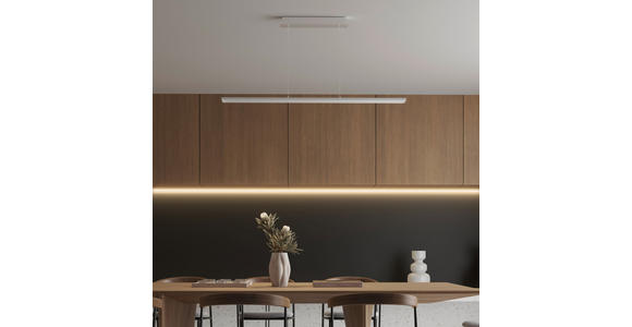 LED-HÄNGELEUCHTE 115/13/200 cm  - Alufarben, Basics, Kunststoff/Metall (115/13/200cm) - Novel