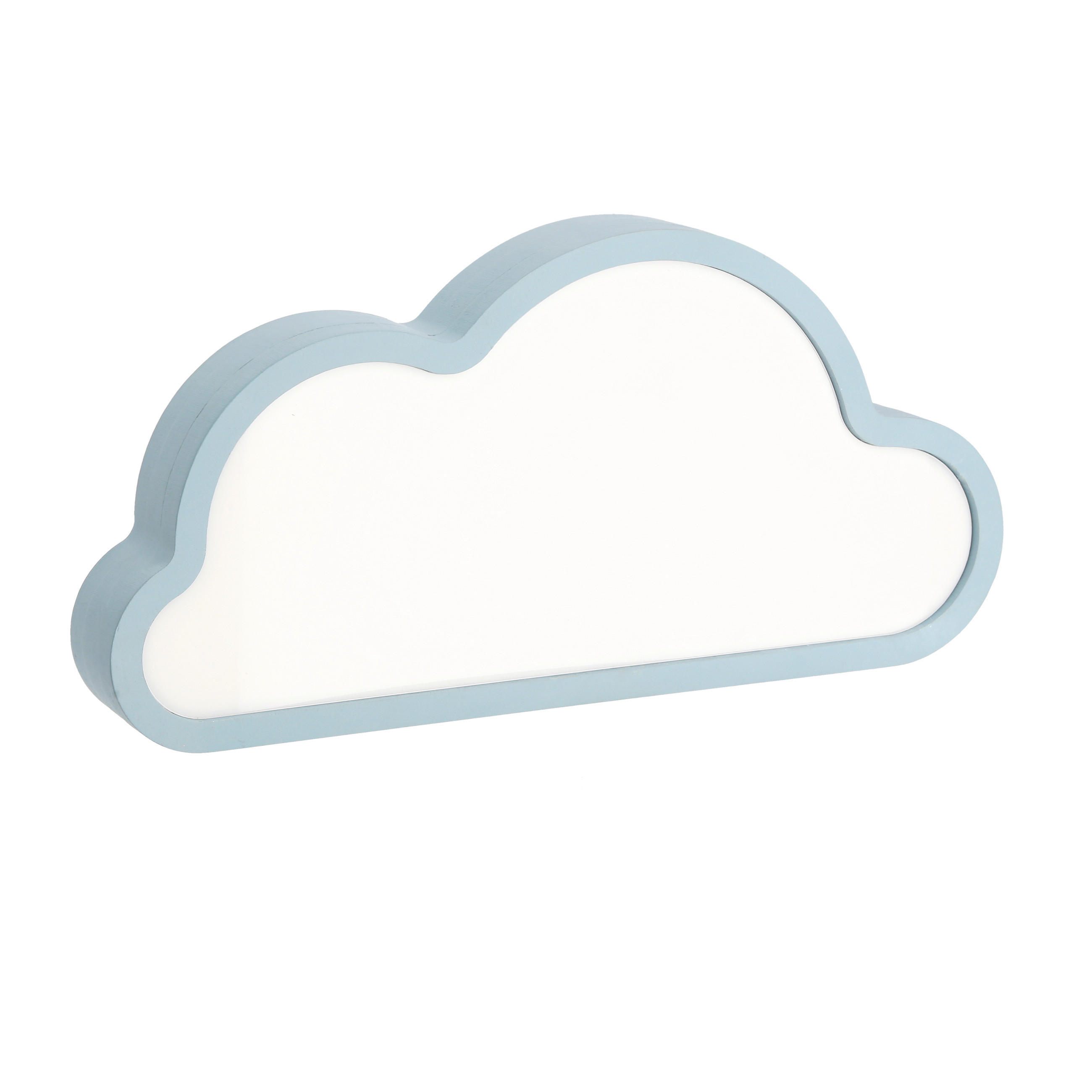 KINDERTISCHLEUCHTE Cloud 31/3.5/15 cm  - Blau, Basics, Holzwerkstoff/Kunststoff (31/3.5/15cm)