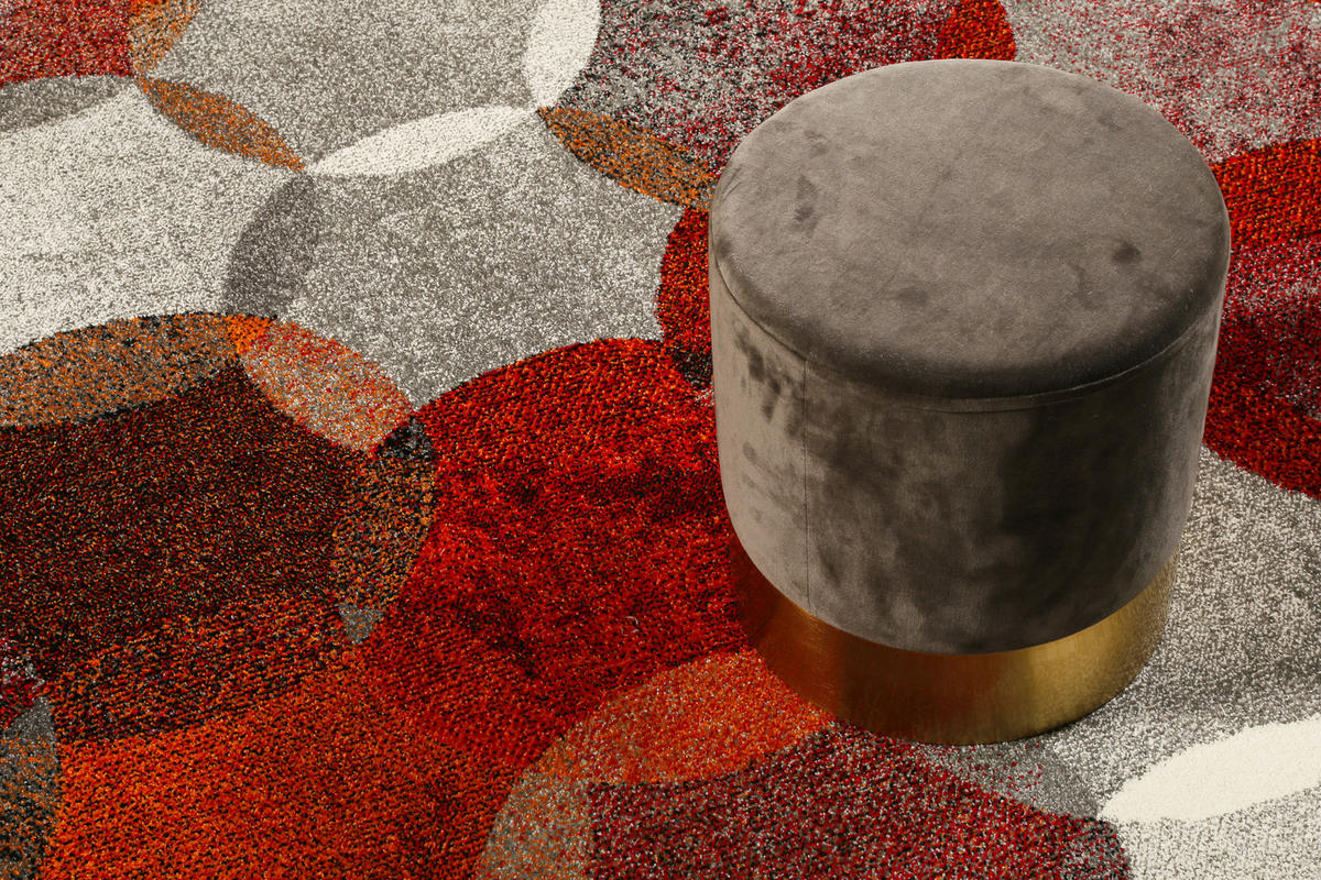 WEBTEPPICH 133/200 cm ESP-21627-112 Rot, Dunkelrot, Weinrot, Rotbraun  - Rotbraun/Rot, KONVENTIONELL, Textil (133/200cm) - Esprit
