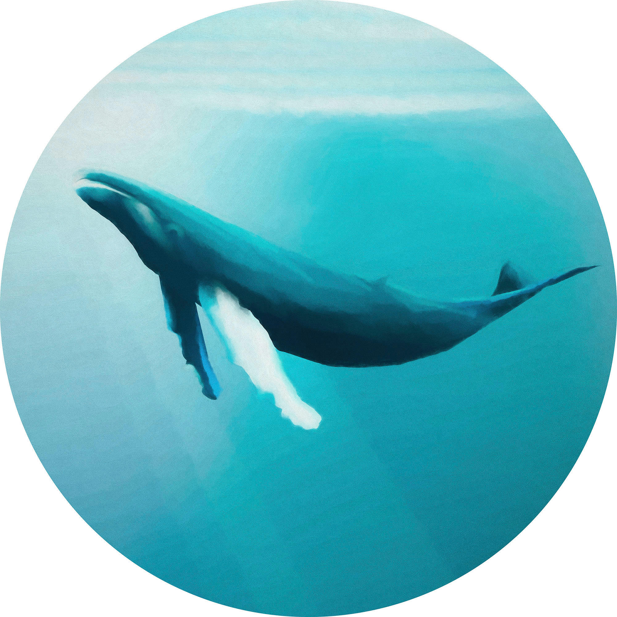 FOTOTAPETE - Blau, Trend (125/125cm) - Xora