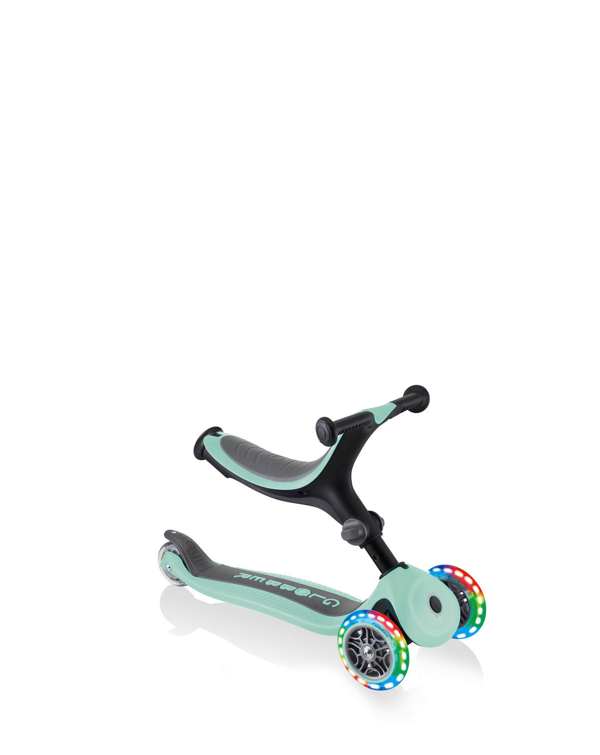 LAUFRAD GO-UP FOLDABLE LIGHT 3IN1  - Mintgrün, LIFESTYLE, Kunststoff (57/28/93cm) - GLOBBER