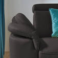 ECKSOFA in Echtleder Dunkelbraun  - Dunkelbraun/Schwarz, Design, Leder/Metall (285/239cm) - Cantus