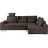 WOHNLANDSCHAFT in Textil Braun - Braun, Design, Textil/Metall (260/188cm) - Hom`in WOHNLANDSCHAFT in Textil Braun - Braun, Design, Textil/Metall (260/188cm) - Hom`in