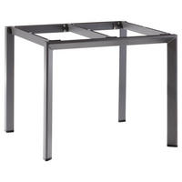 GARTENTISCHGESTELL 90/90/74 cm Metall  - Grau, Design, Metall (90/90/74cm) - Sieger