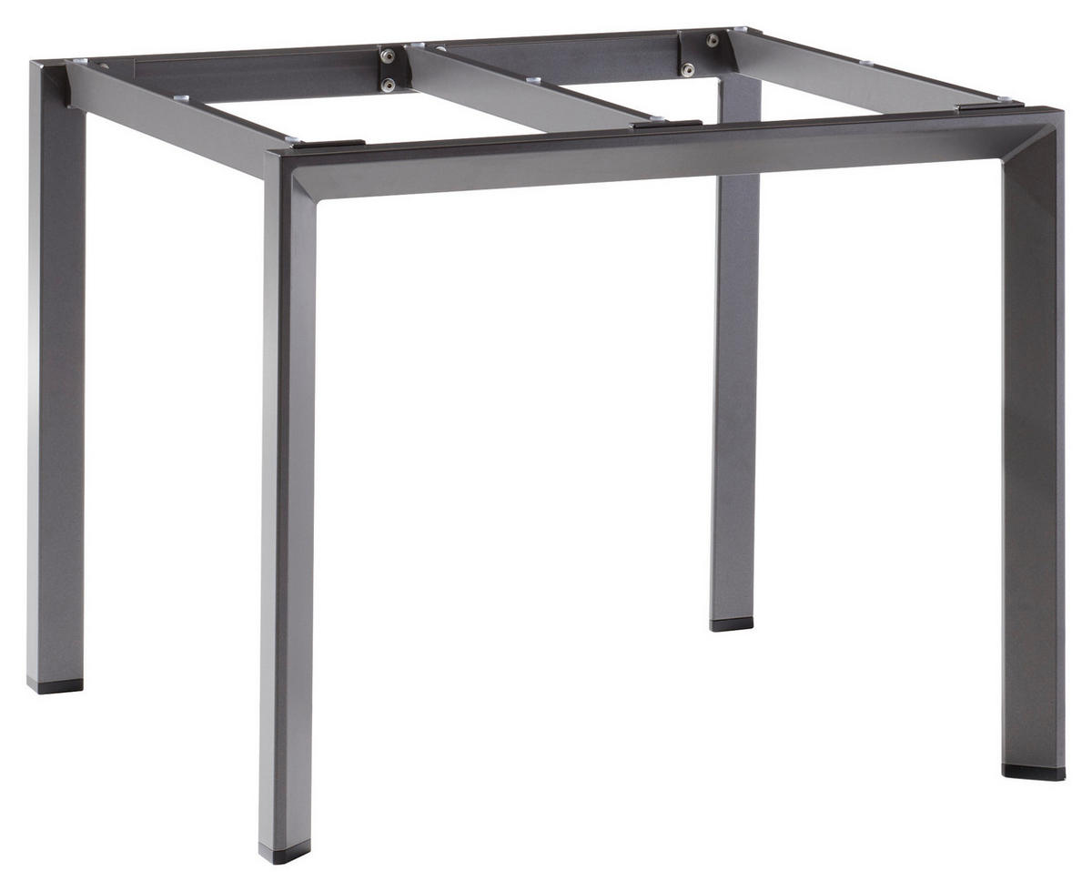 GARTENTISCHGESTELL 90/90/74 cm Metall  - Grau, Design, Metall (90/90/74cm) - Sieger