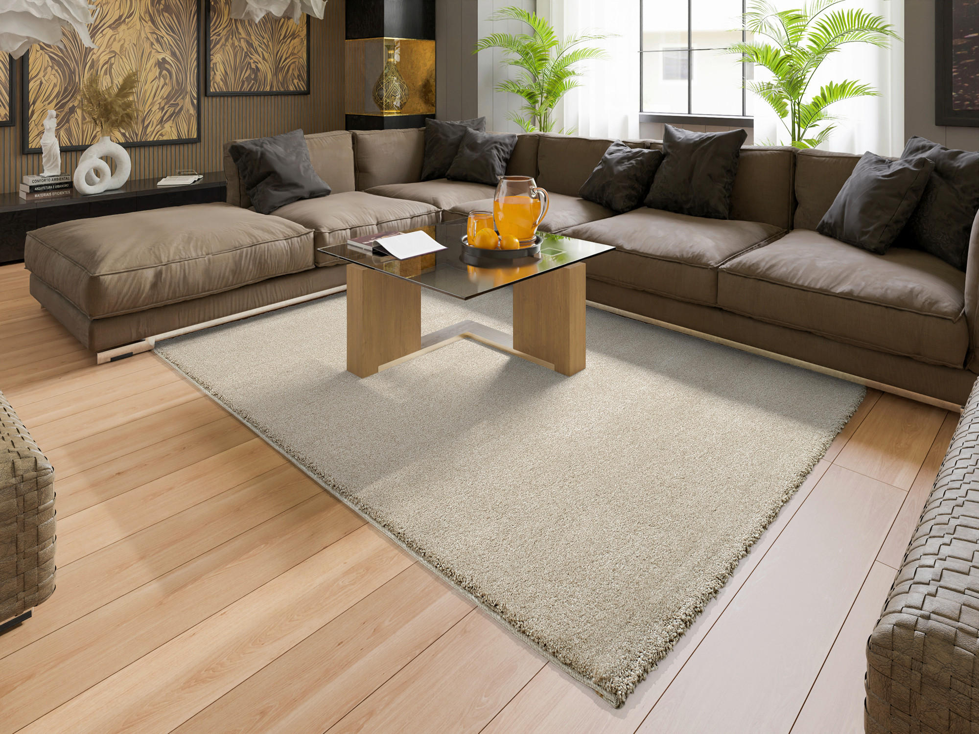 WEBTEPPICH 140/200 cm Beige  - Beige, Basics, Textil (140/200cm) - Novel