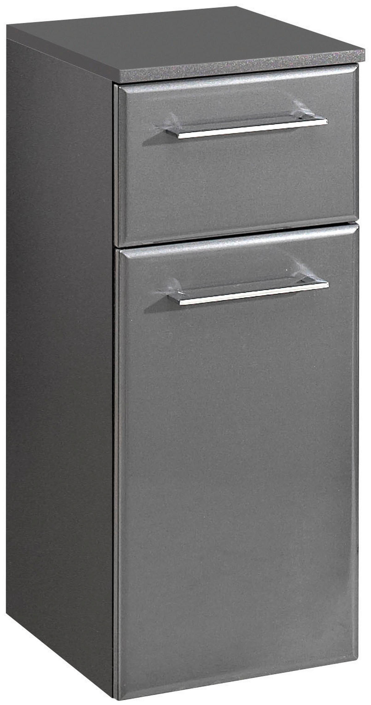 UNTERSCHRANK 30/72/33 cm   - Chromfarben/Anthrazit, Basics, Glas/Holzwerkstoff (30/72/33cm) - Pelipal