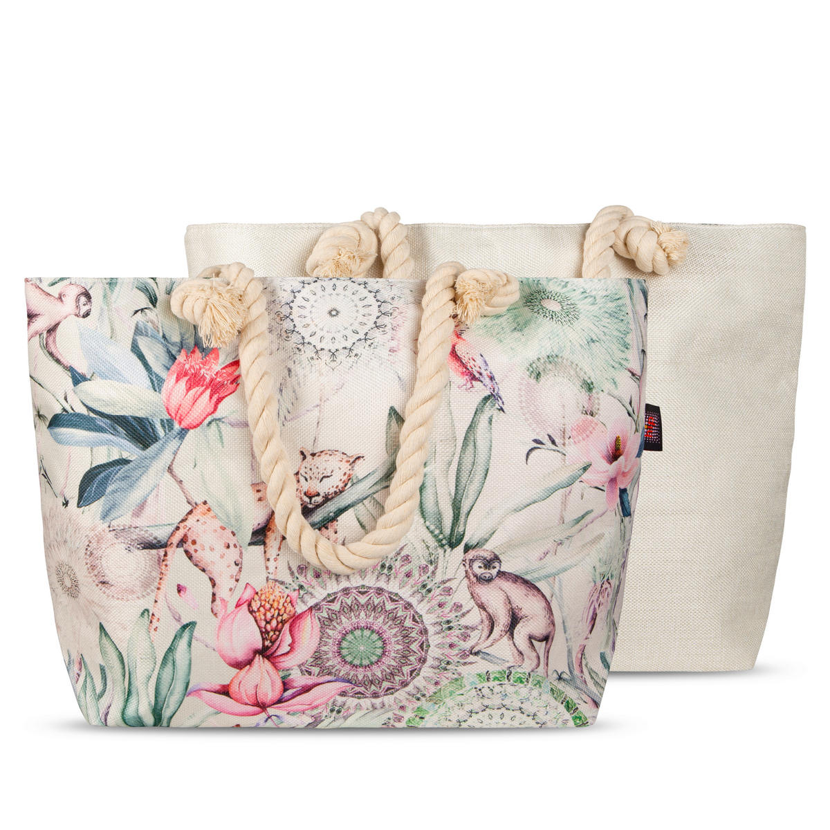 STRANDTASCHE - Multicolor, KONVENTIONELL, Textil (43/60cm)