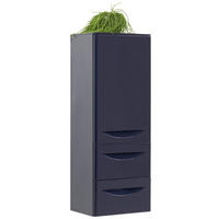 MIDISCHRANK 45/121/33 cm  - Blau, Design, Glas/Holzwerkstoff (45/121/33cm) - Sadena