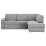 ECKSOFA in Webstoff Grau  224/165 cm  - Schwarz/Grau, KONVENTIONELL, Kunststoff/Textil (224/165cm) - Xora