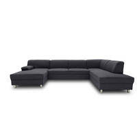 WOHNLANDSCHAFT Schlammfarben Webstoff  - Chromfarben/Schlammfarben, KONVENTIONELL, Textil/Metall (150/308/194cm) - MID.YOU