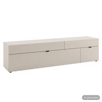 LOWBOARD  210/51/37 cm  - Kaschmir/Schwarz, Design, Holzwerkstoff/Kunststoff (210/51/37cm) - MID.YOU