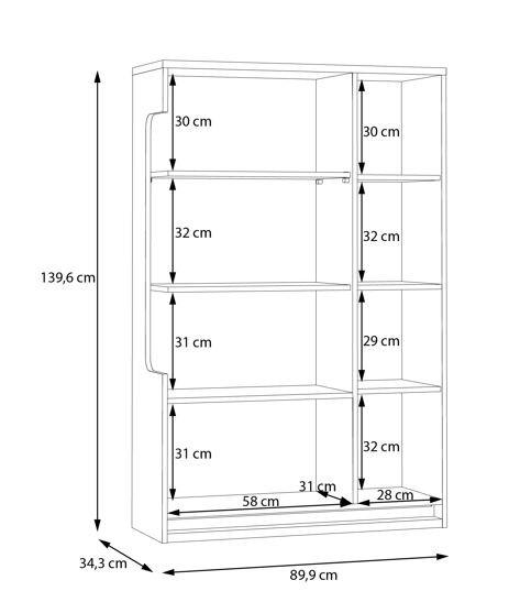 VITRINĂ in - Design (89,9/139,6/34,3cm) - Hom`in