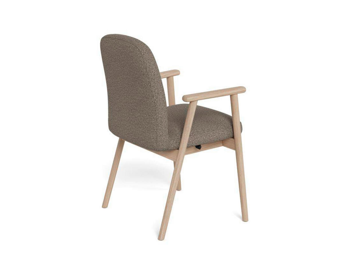ARMLEHNSTUHL   Bouclé  Taupe  - Taupe, KONVENTIONELL, Holz/Textil (55/88/60cm) - MID.YOU