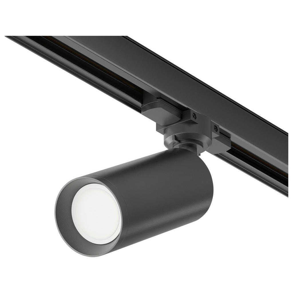 Thumbnail - Maytoni Schienensystem-Strahler, Schwarz, Metall, zylindrisch,zylindrisch, 6x21x13 cm, CE, verstellbare Spotlights, Lamp...