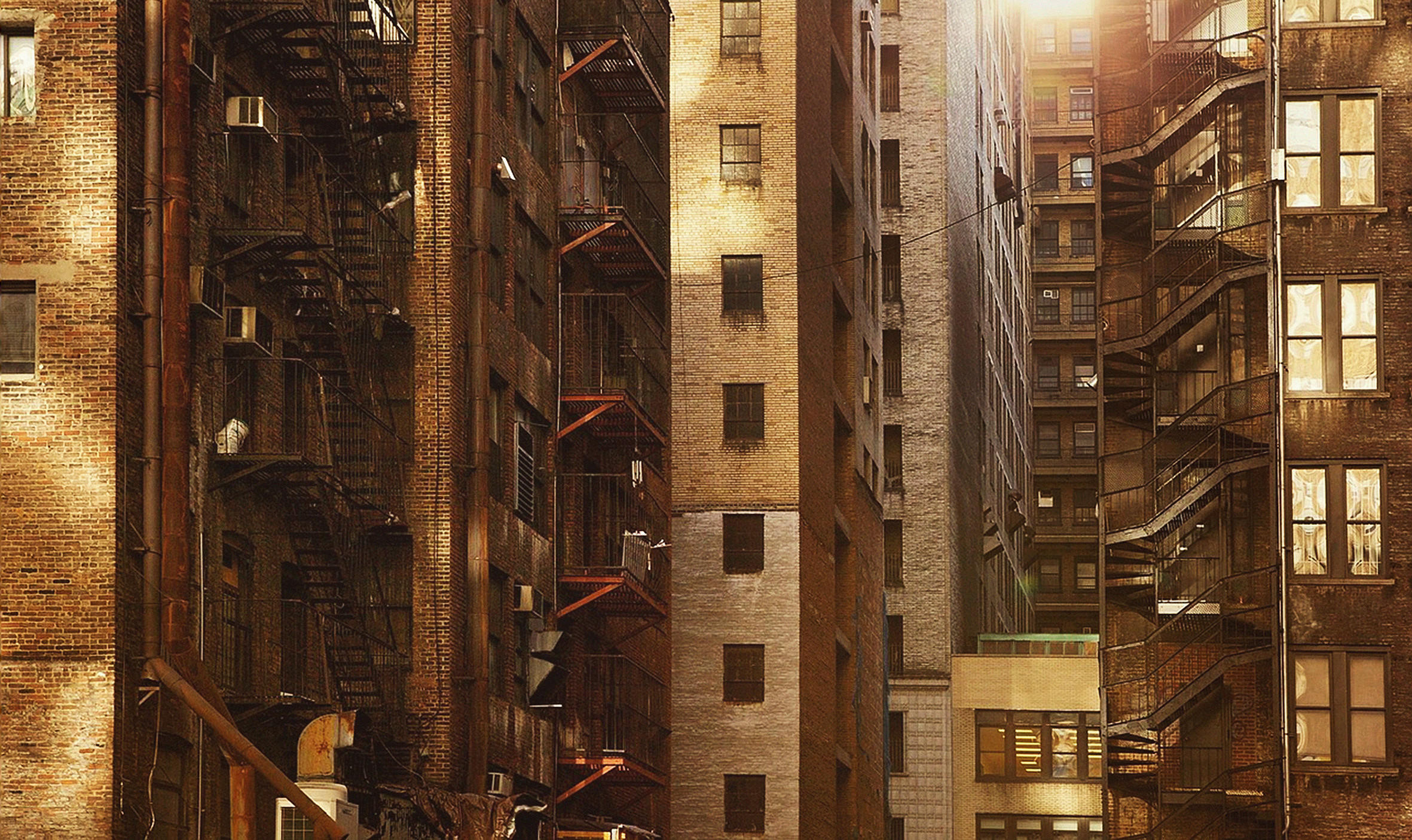 ALUMINIUMBILD Architektur 118/70 cm  - Hellbraun, Design, Kunststoff/Metall (118/70cm) - Wandkraft