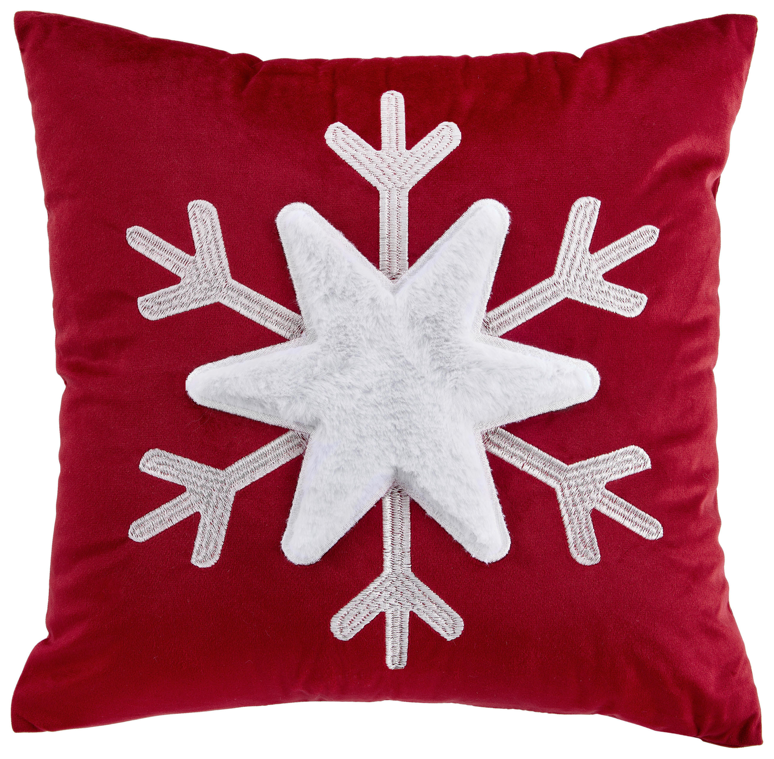 KISSENHÜLLE 45/45 cm  - Rot, KONVENTIONELL, Textil (45/45cm) - X-Mas