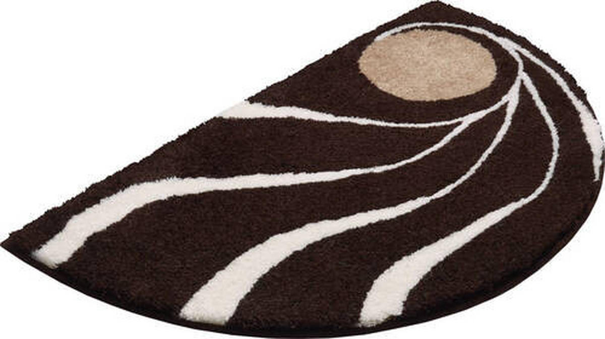 KOBEREC DO KOUPELNY, 50/80 cm - hnědá, Basics, textil/plast (50/80cm) - Grund