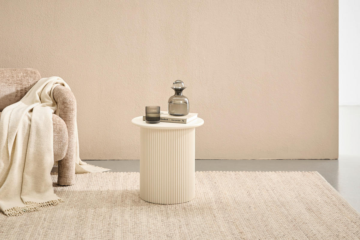 PRÍRUČNÝ STOLÍK, kašmírová - kašmírová, Design, kompozitné drevo (40/40/41cm) - Xora