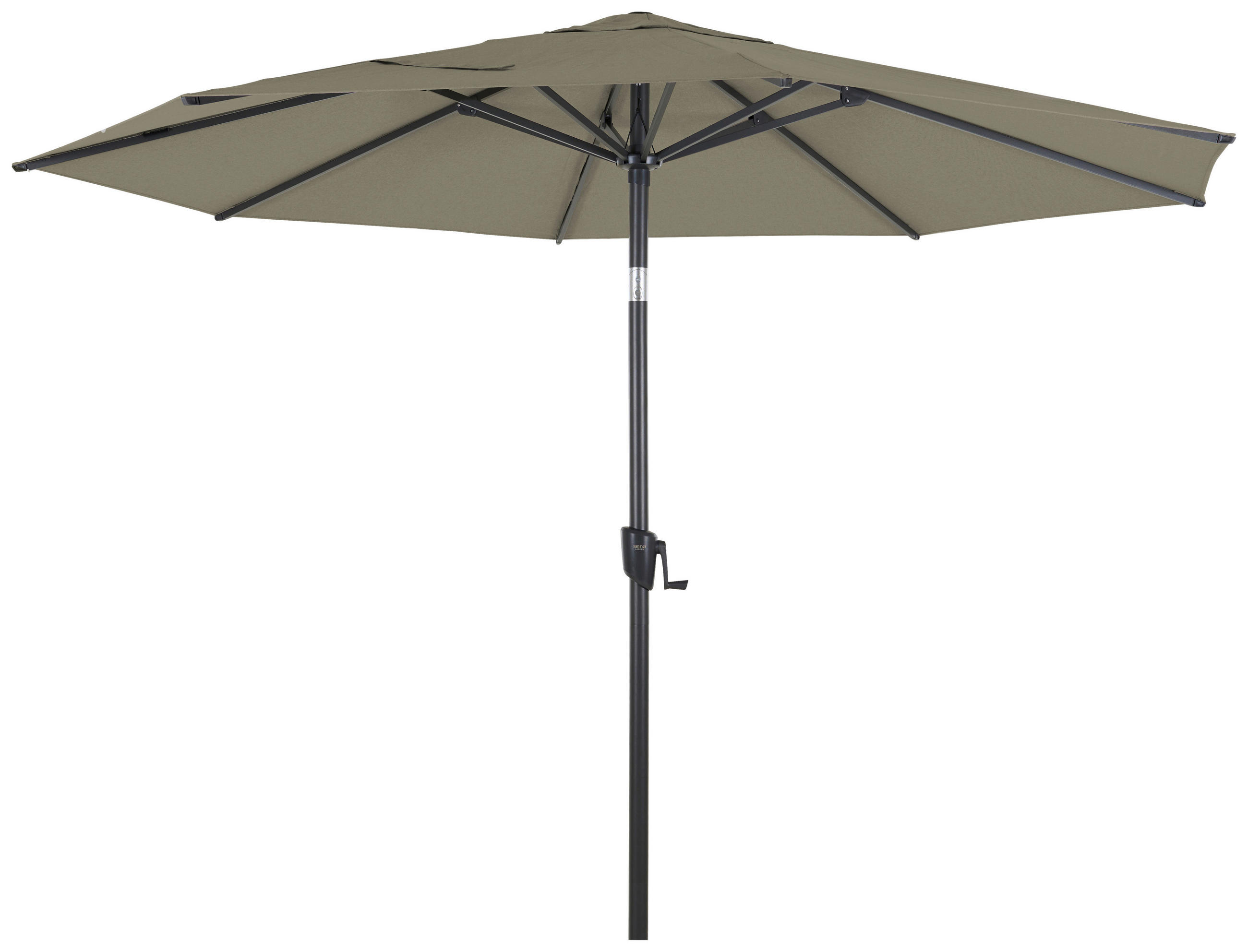 SONNENSCHIRM  300/300 cm  - Taupe/Anthrazit, MODERN, Textil/Metall (300/300cm) - Siena Garden