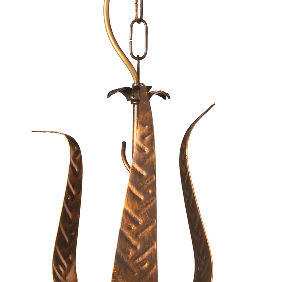 KRONLEUCHTER 65/65/100 cm   - Bronzefarben, KONVENTIONELL, Glas/Metall (65/65/100cm)