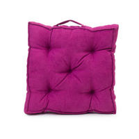 PODUŠKA NA SEDENIE, 40/40/7 cm - lila, Basics, textil (40/40/7cm) - Novel