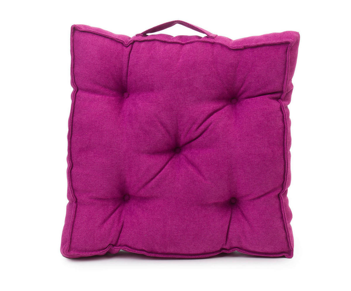 PODUŠKA NA SEDENIE, 40/40/7 cm - lila, Basics, textil (40/40/7cm) - Novel