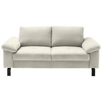 2-SITZER-SOFA in Velours Naturfarben, Beige  - Beige/Schwarz, Design, Textil/Metall (186/86/97cm) - Pure Home Lifestyle