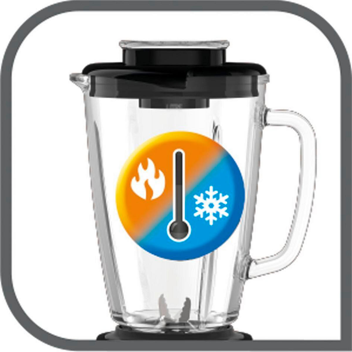 SAMOSTOJEĆI MIKSER    - Basics, staklo/metal (36.8/21.4/30.5cm) - Tefal