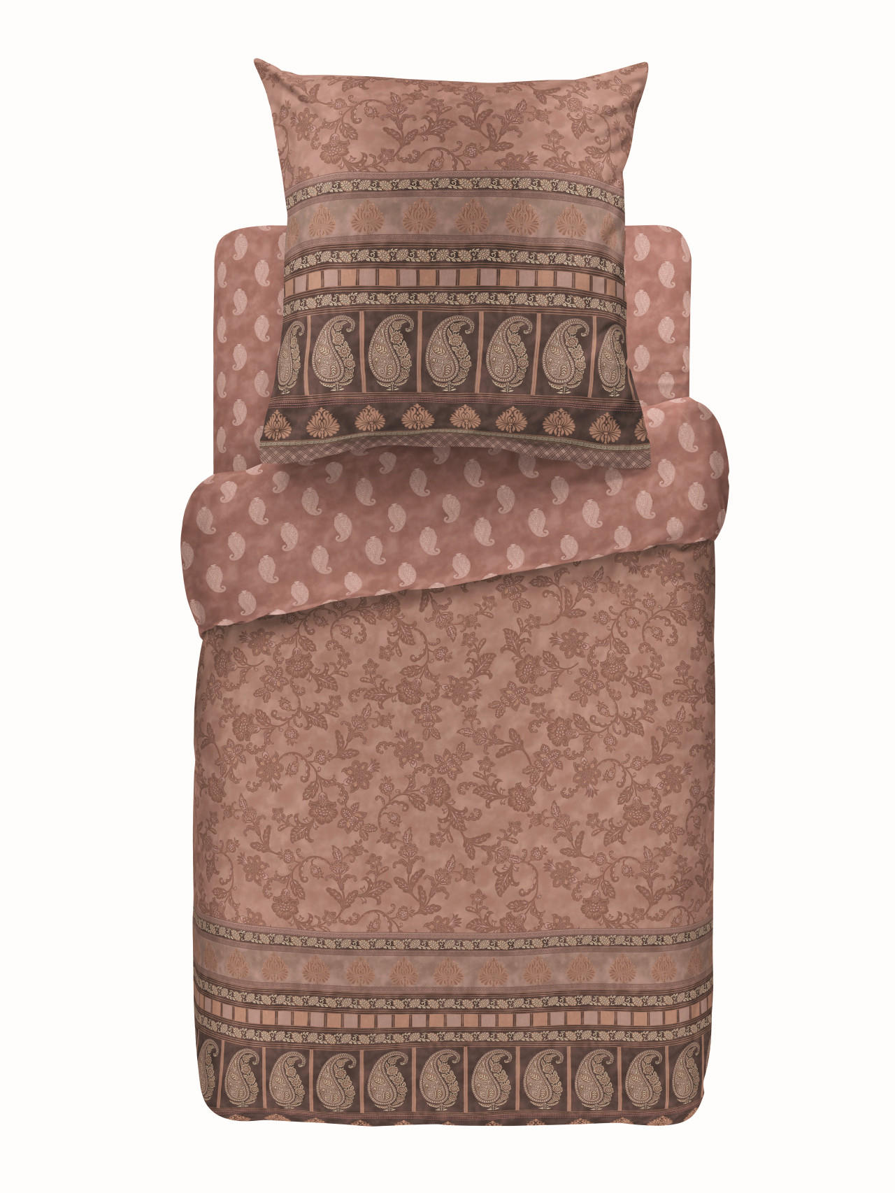 BETTWÄSCHE MANTOVA 135/200 cm  - Rosa, Basics, Textil (135/200cm) - Bassetti
