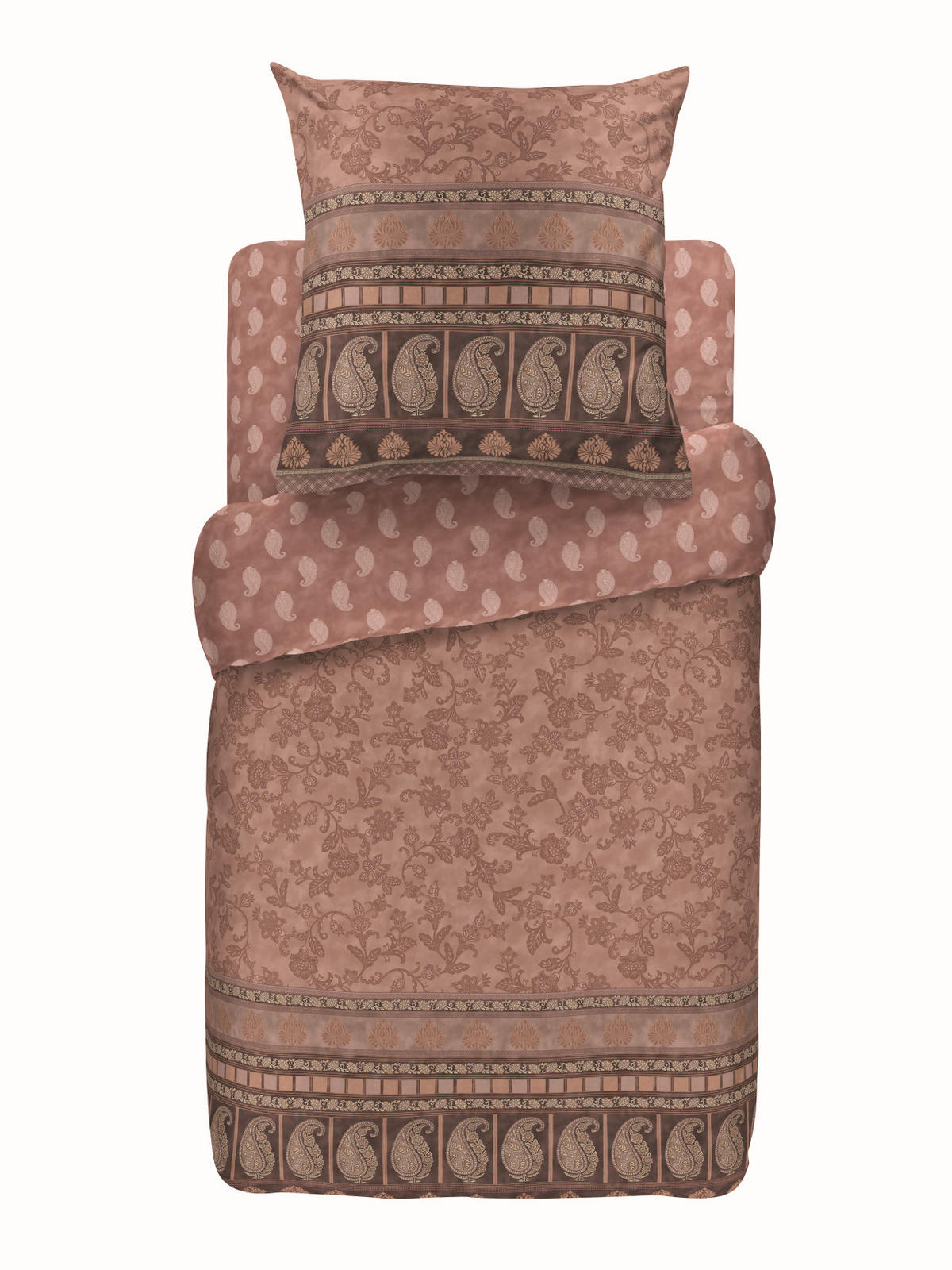 BETTWÄSCHE MANTOVA 200/200 cm  - Grün, Basics, Textil (200/200cm) - Bassetti