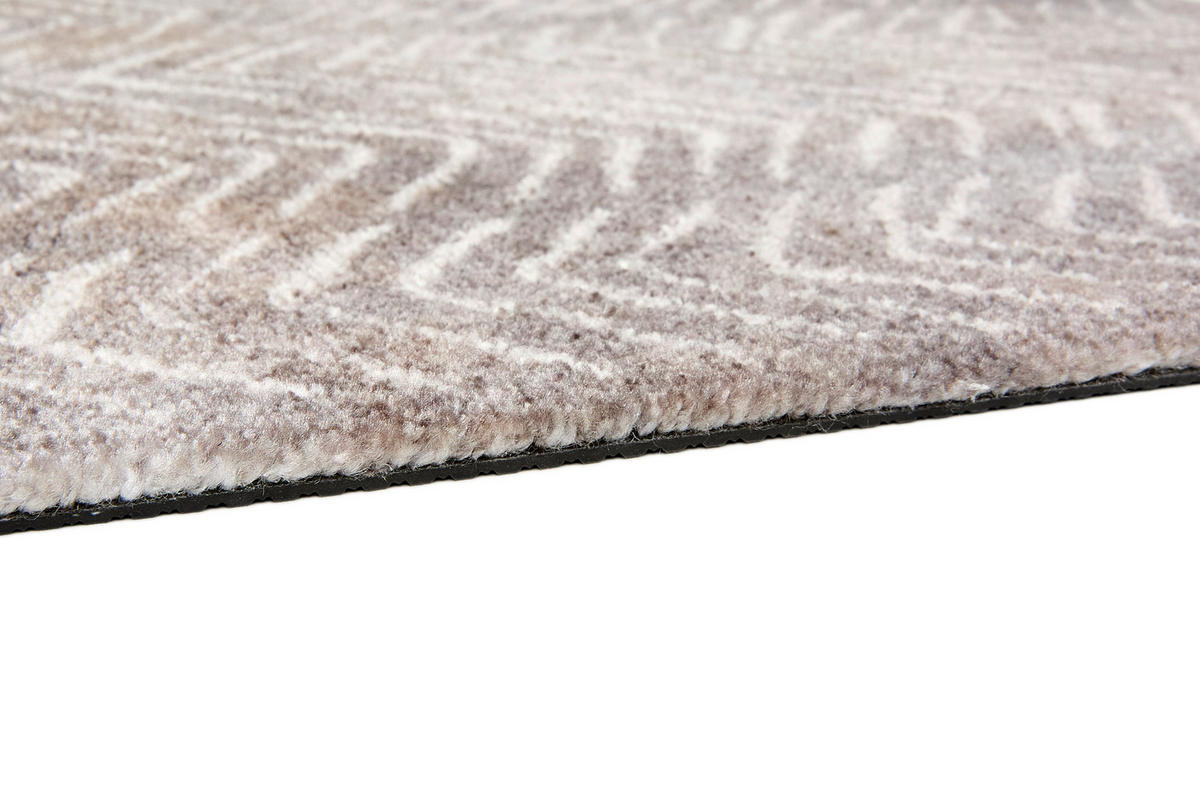 FUSSMATTE - Taupe/Creme, Design, Textil (67/100cm) - Schöner Wohnen