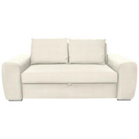 SCHLAFSOFA Naturfarben Typenauswahl, Fussart wählbar, Lederauswahl, Stoffauswahl, Armteilvarianten  - Chromfarben/Naturfarben, Design, Holz/Textil (199/92/97cm) - Livetastic