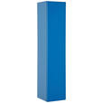 HOCHSCHRANK 35/162,5/37 cm  - Blau, Design, Glas/Holzwerkstoff (35/162,5/37cm) - Dieter Knoll