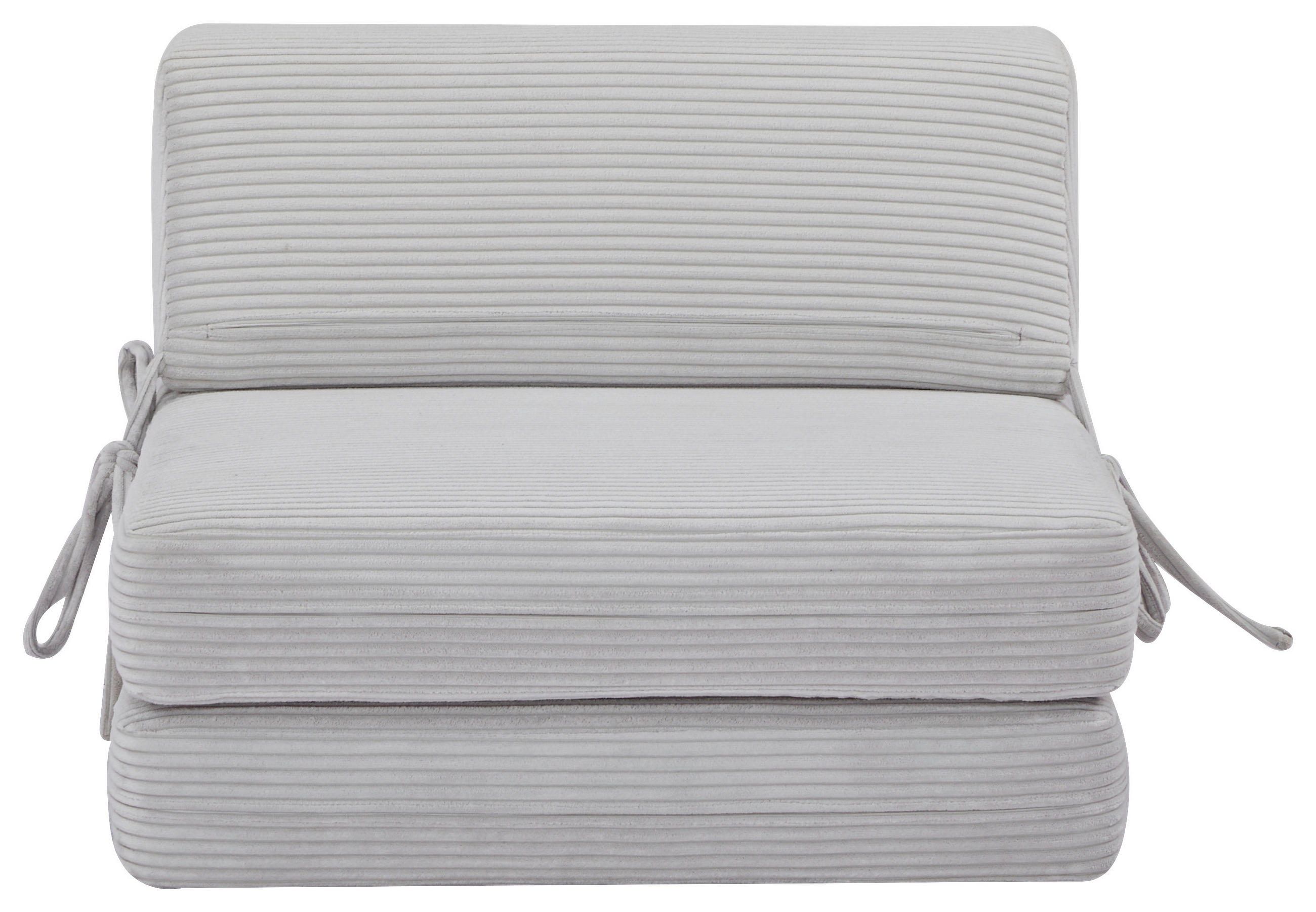 SCHLAFSESSEL Cord Beige    - Beige, Design, Textil/Metall (75/58/80cm) - Livetastic